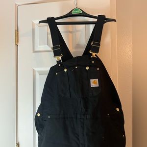 Carhartt men’s Arctic Quilt Lined Duck Bib Overalls.